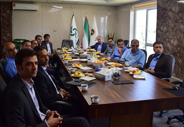 حضور مدیر عامل و معاونین محترم نیروگاه ری درشرکت قطعات توربین شهریار