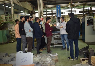 بازدید بسیجیان دانشجوی دانشگاه تهران از شرکت قطعات توربین شهریار